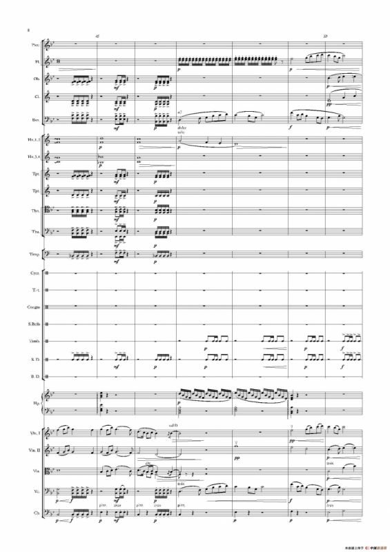 热巴舞曲（管弦乐队总谱）