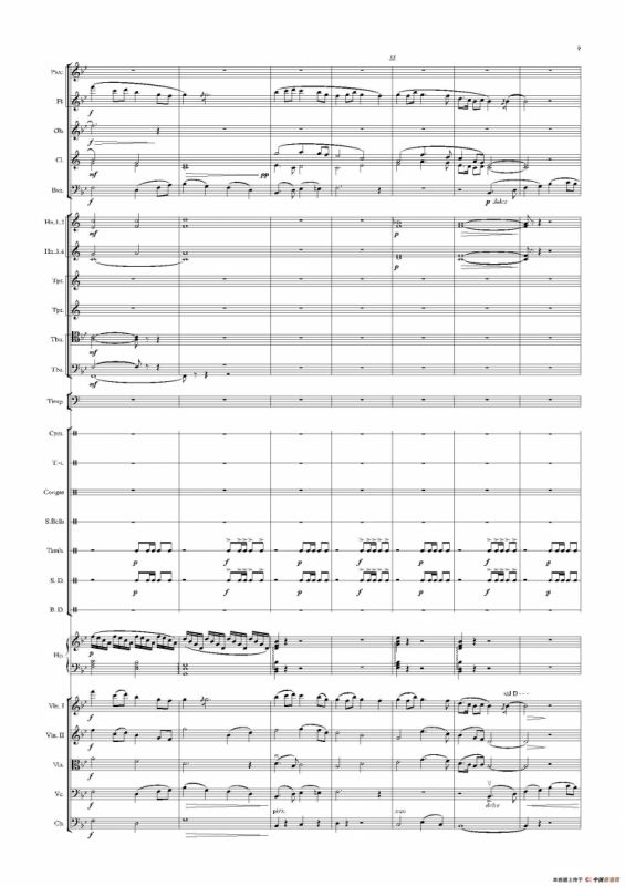 热巴舞曲（管弦乐队总谱）