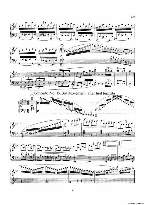 Piano Concerto No.15 in Bb Major K.450 - Full Score （降B大调钢琴协奏曲总谱）