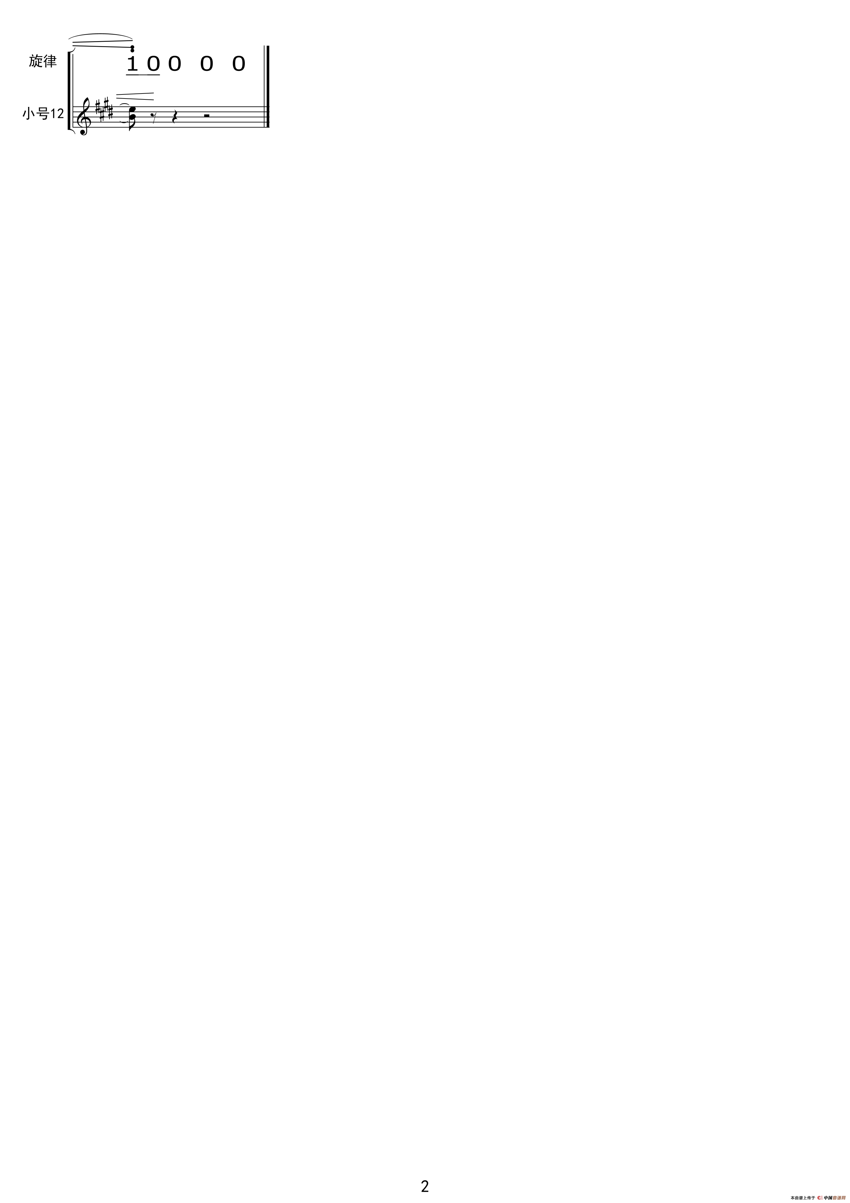 关峡：第一交响曲（简谱节选）