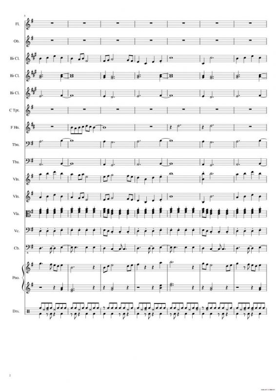 天衣无缝（交响乐谱）