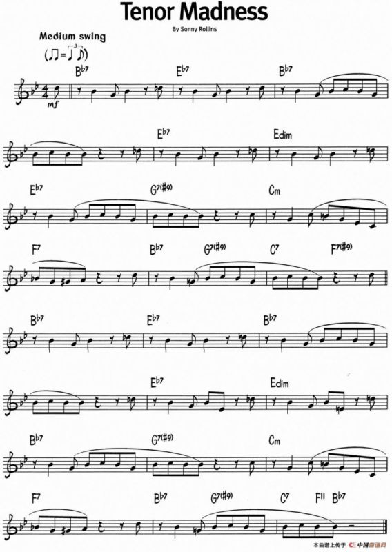 蓝调音乐：Tenor Madness