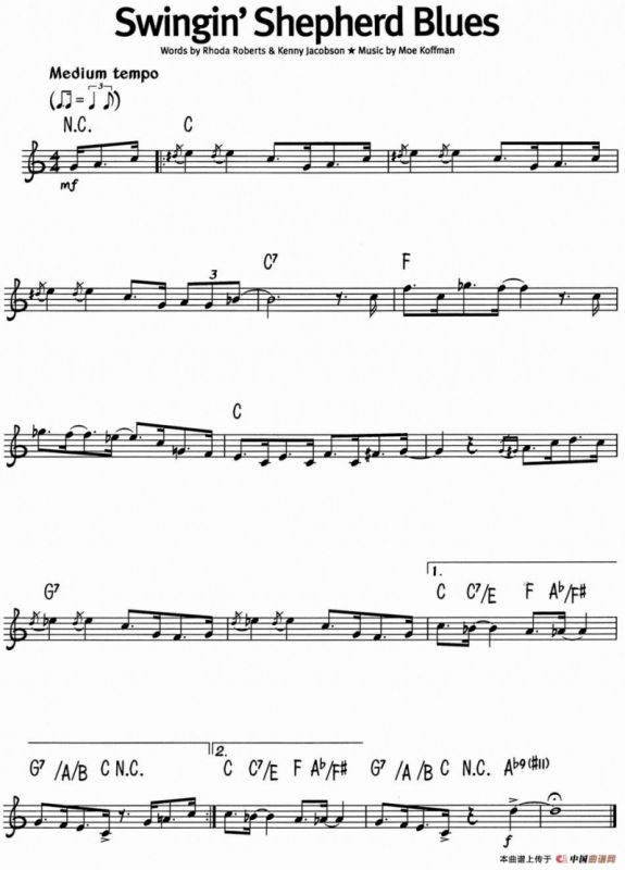 蓝调音乐：Swingin Shepherd Blues