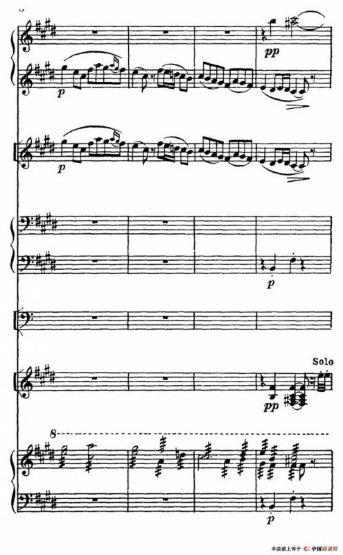 莫斯科河舞曲（室内乐总谱）