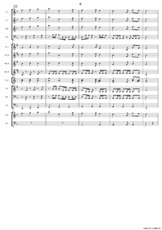 加勒比海盗交响组曲（PIRATES OF THE CARIBBEAN）（交响总谱）