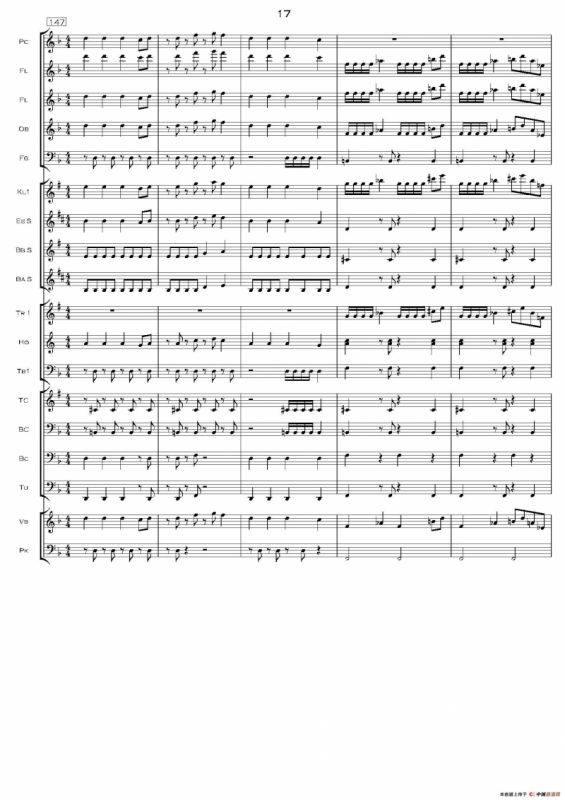 加勒比海盗交响组曲（PIRATES OF THE CARIBBEAN）（交响总谱）