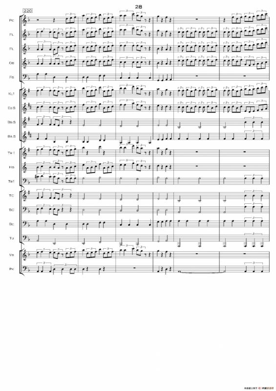 加勒比海盗交响组曲（PIRATES OF THE CARIBBEAN）（交响总谱）