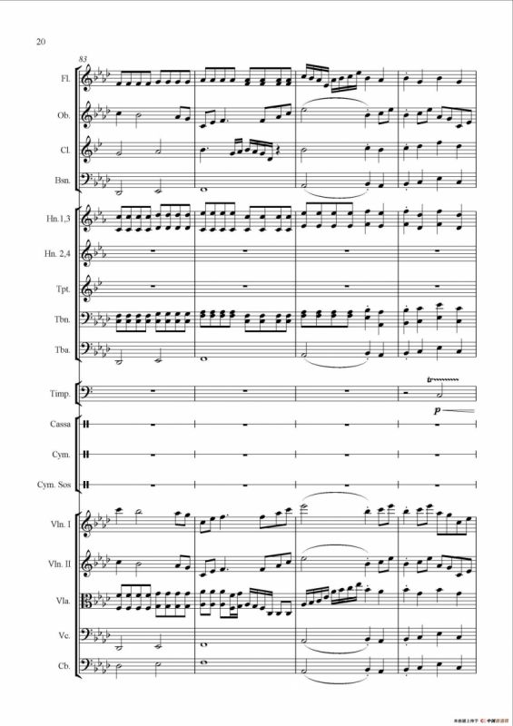 幽灵公主（Princess Mononoke）（交响乐总谱）