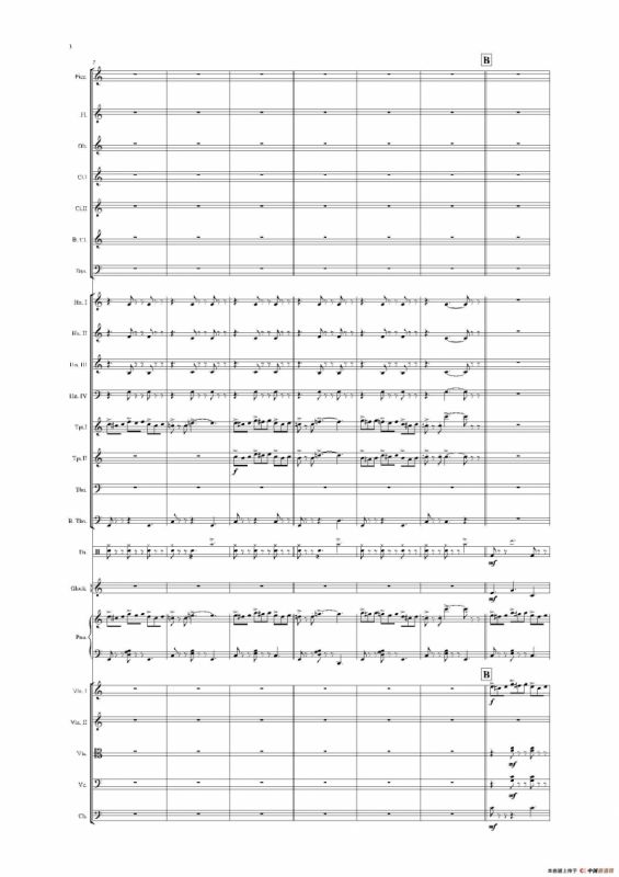 《来自皇室的舞蹈》管弦乐套曲：3.MAZURKA（玛祖卡）（总谱）