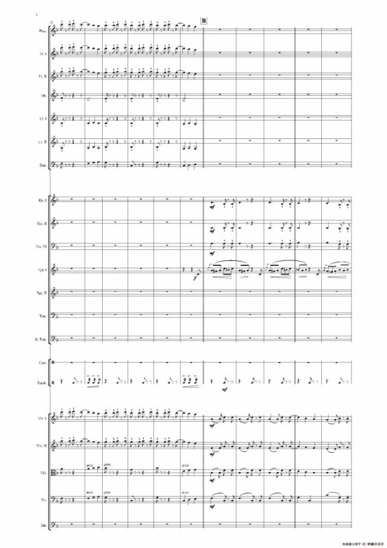 《来自皇室的舞蹈》管弦乐套曲：5.TARANTELLA（塔兰台拉）（总谱）