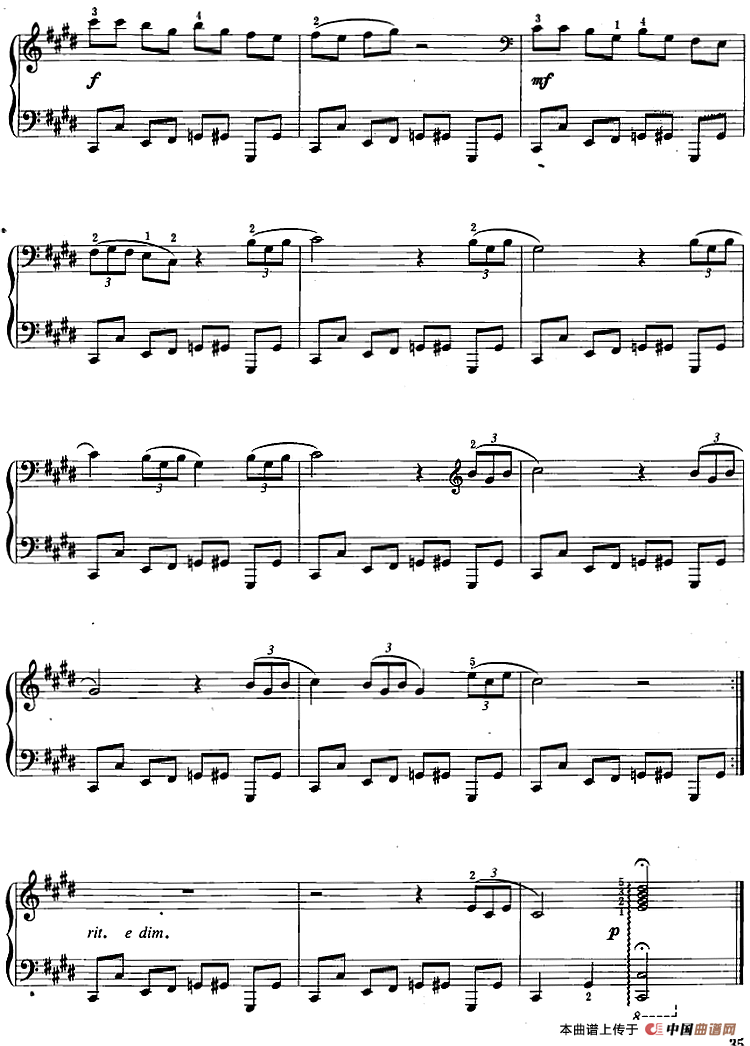 爵士乐曲：升C小调爵士固定音型