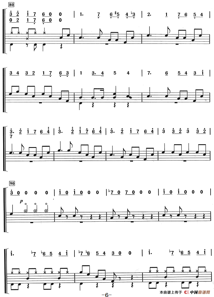 鲁斯兰与柳德米拉序曲（架子鼓、主旋律+鼓谱）