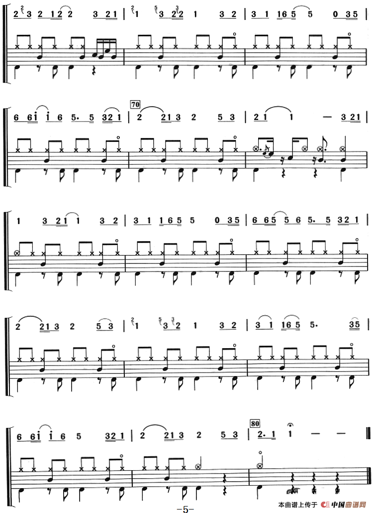 老鼠爱大米（架子鼓、主旋律+鼓谱）