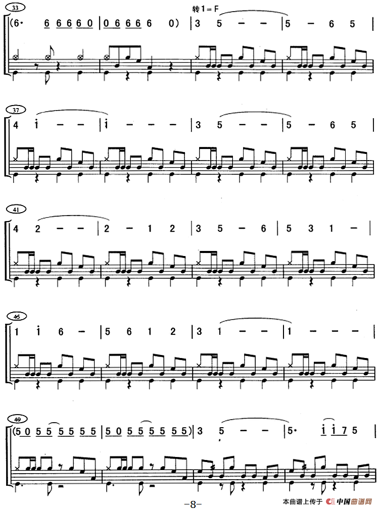 夺宝奇兵（架子鼓、主旋律+鼓谱）