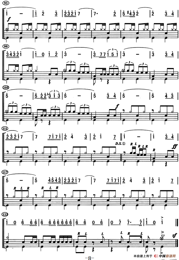 西班牙斗牛士（架子鼓、主旋律+鼓谱）