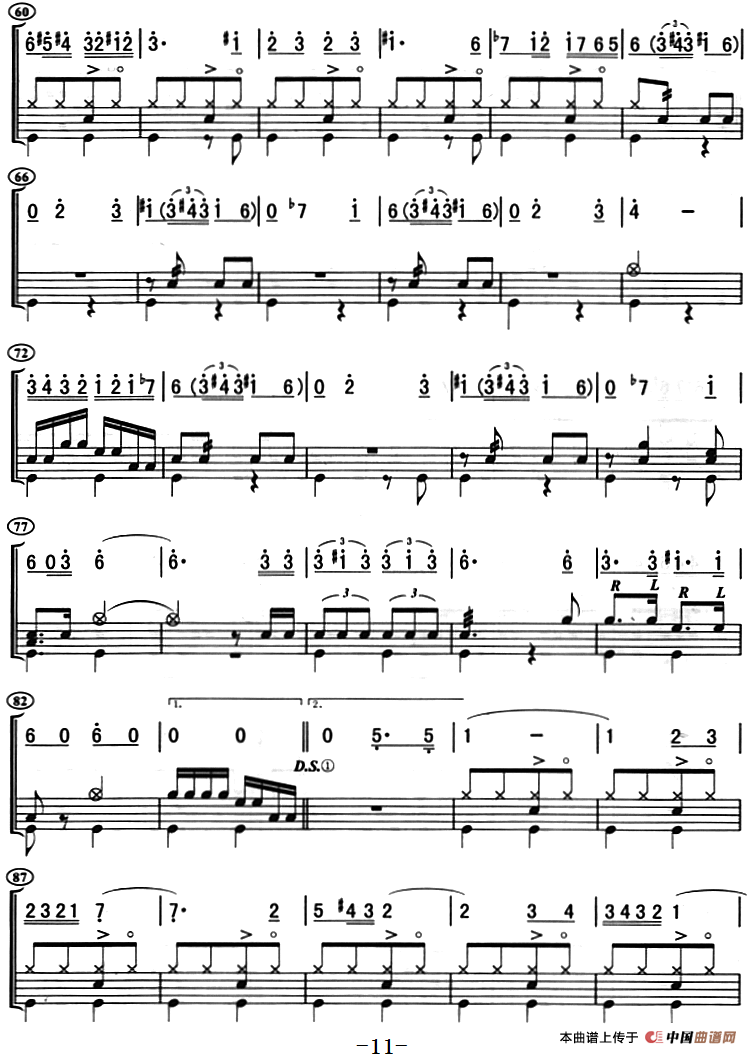 西班牙斗牛士（架子鼓、主旋律+鼓谱）