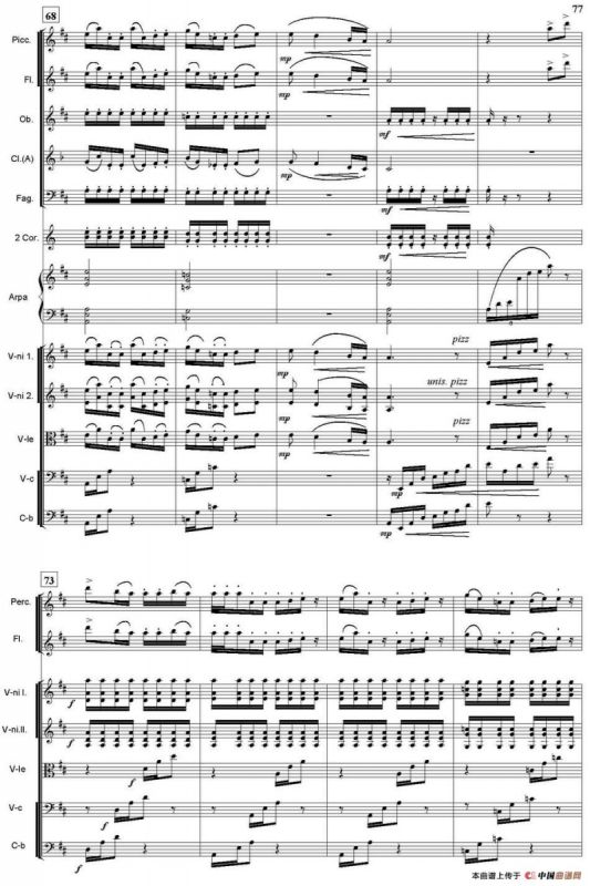 猜调（管弦乐总谱）