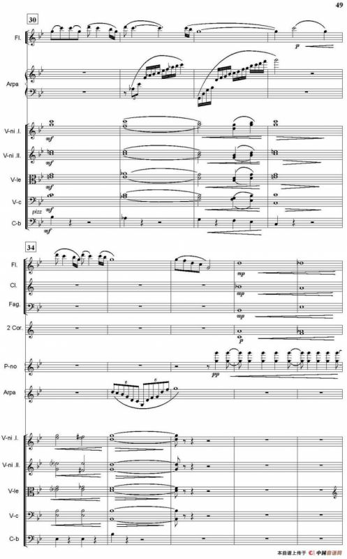 小河淌水（总谱）