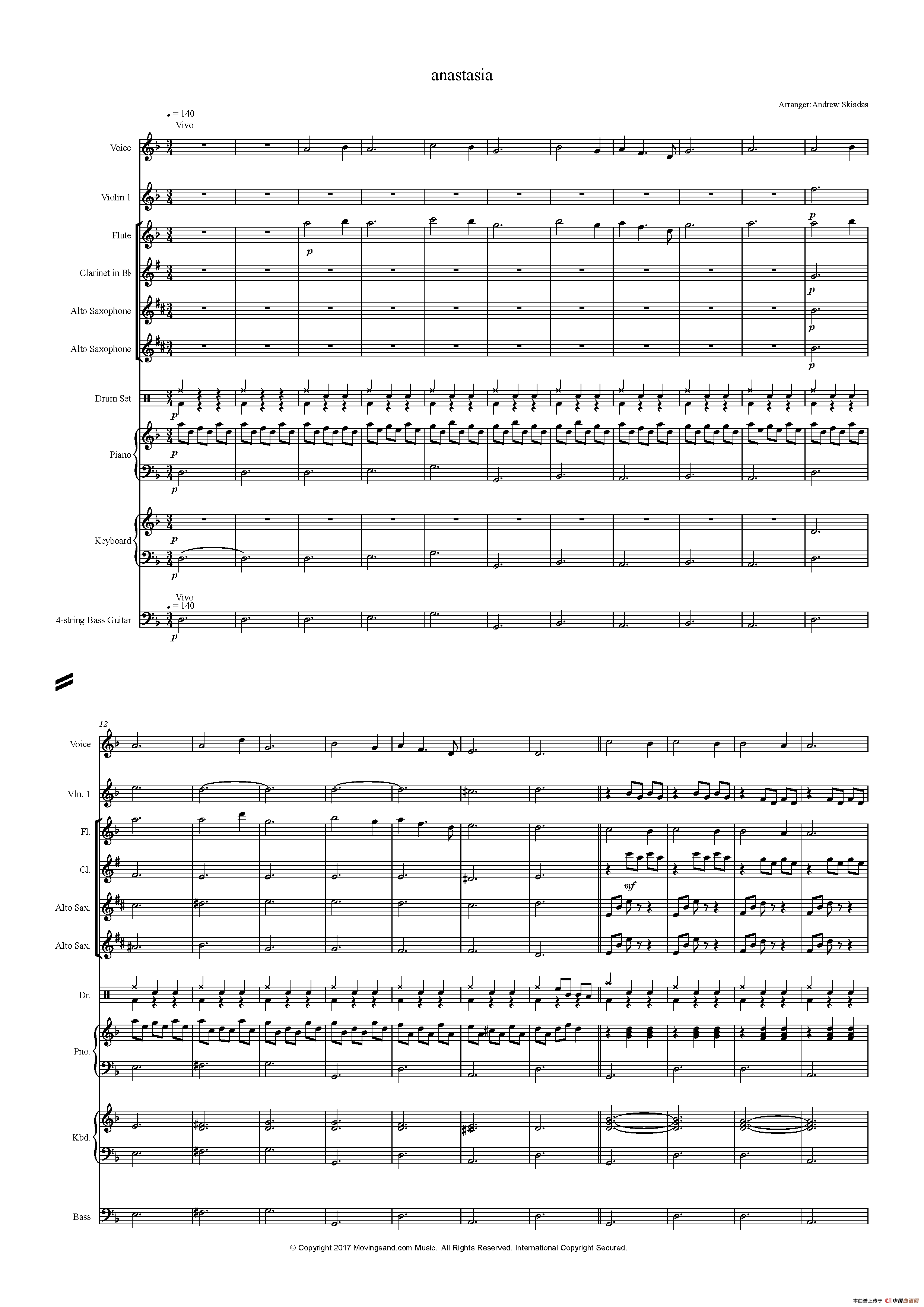 anastasia - Once upon a December（真假公主－安娜塔西亚）