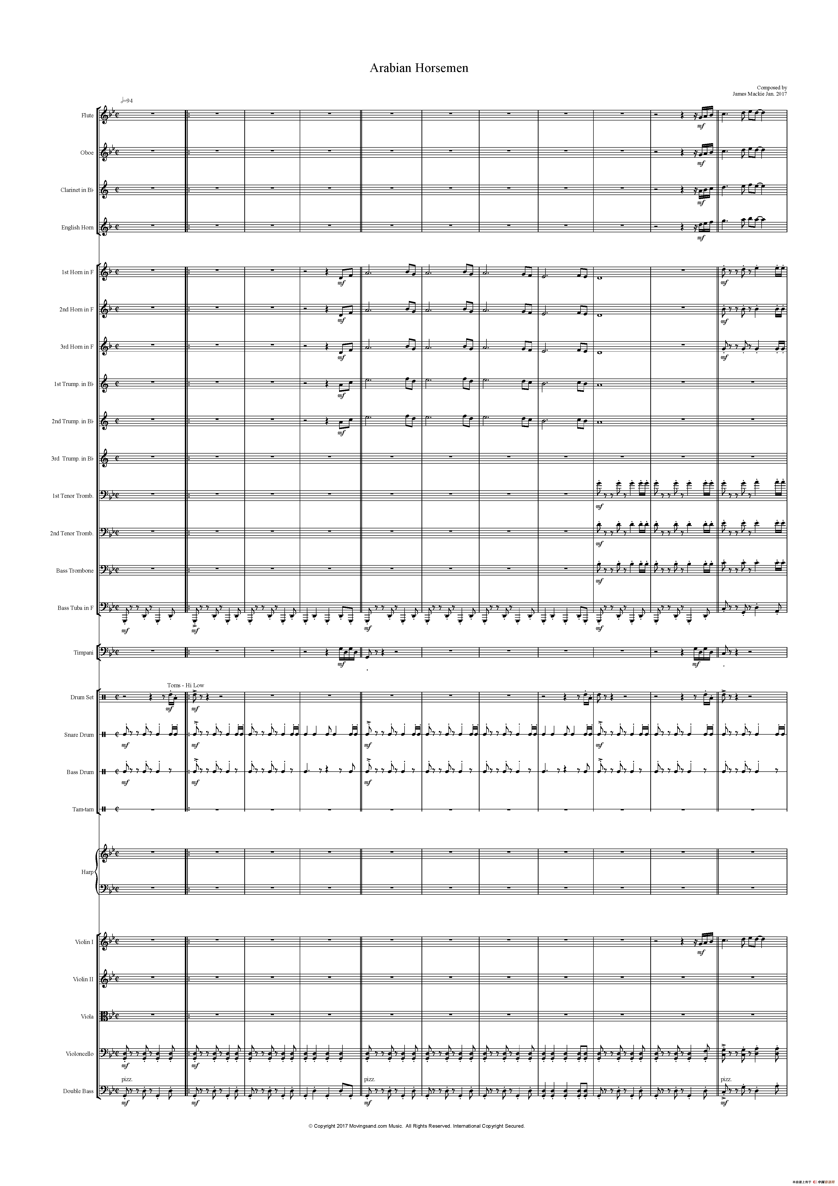 Arabian Horsemen - Full Score（阿拉伯骑兵）