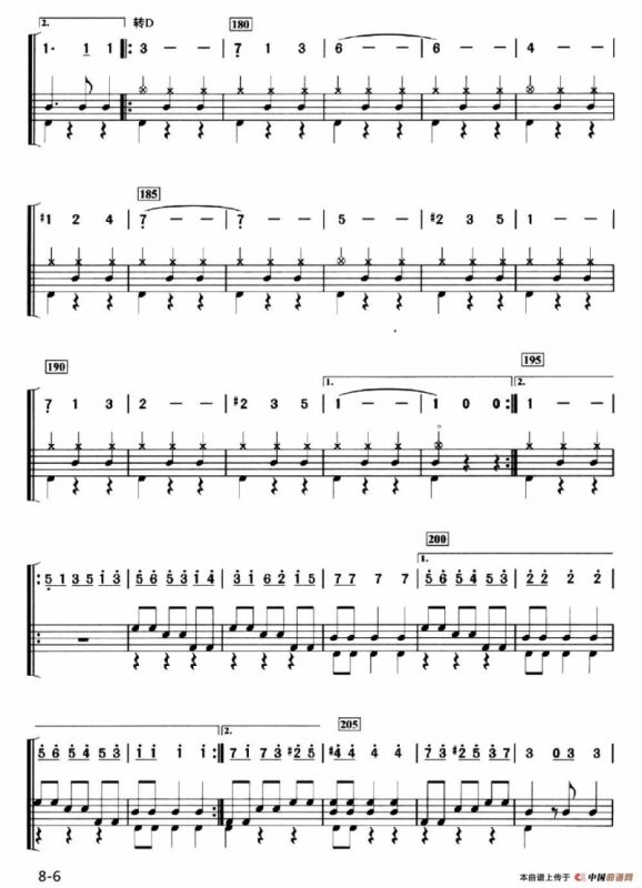 [法]溜冰圆舞曲（架子鼓、简谱+鼓谱）
