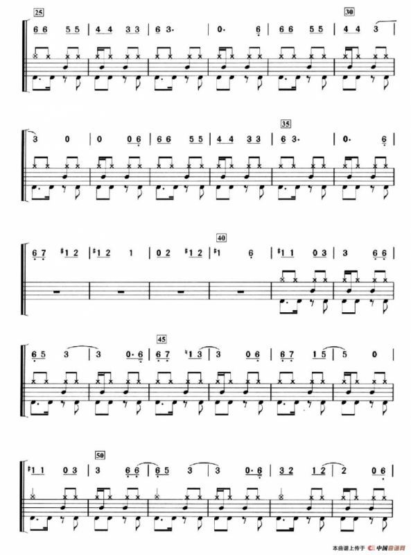 舞娘（架子鼓、简谱+鼓谱）