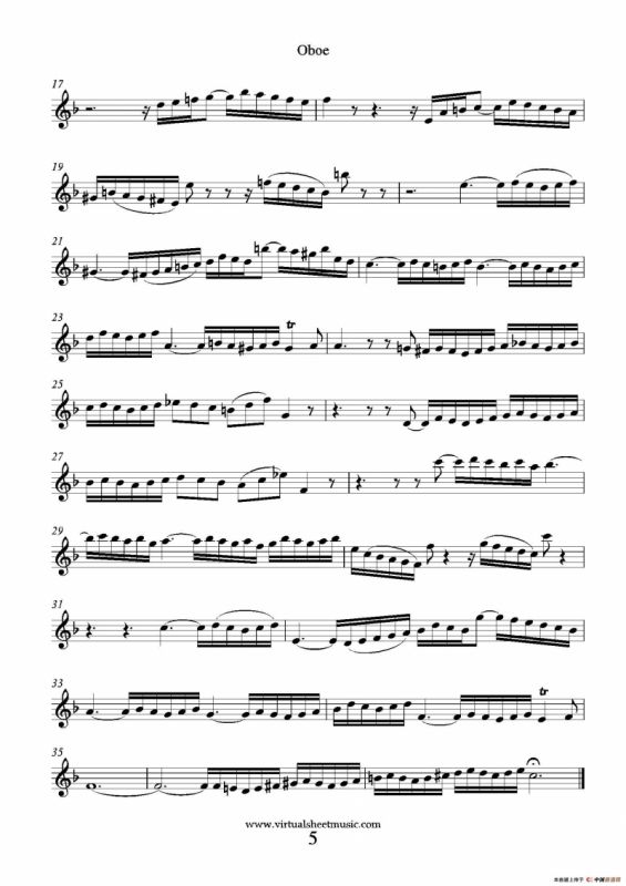 Concerto in D minor（双簧管分谱）