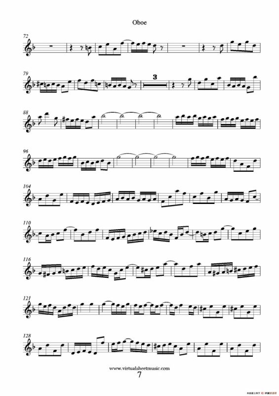 Concerto in D minor（双簧管分谱）