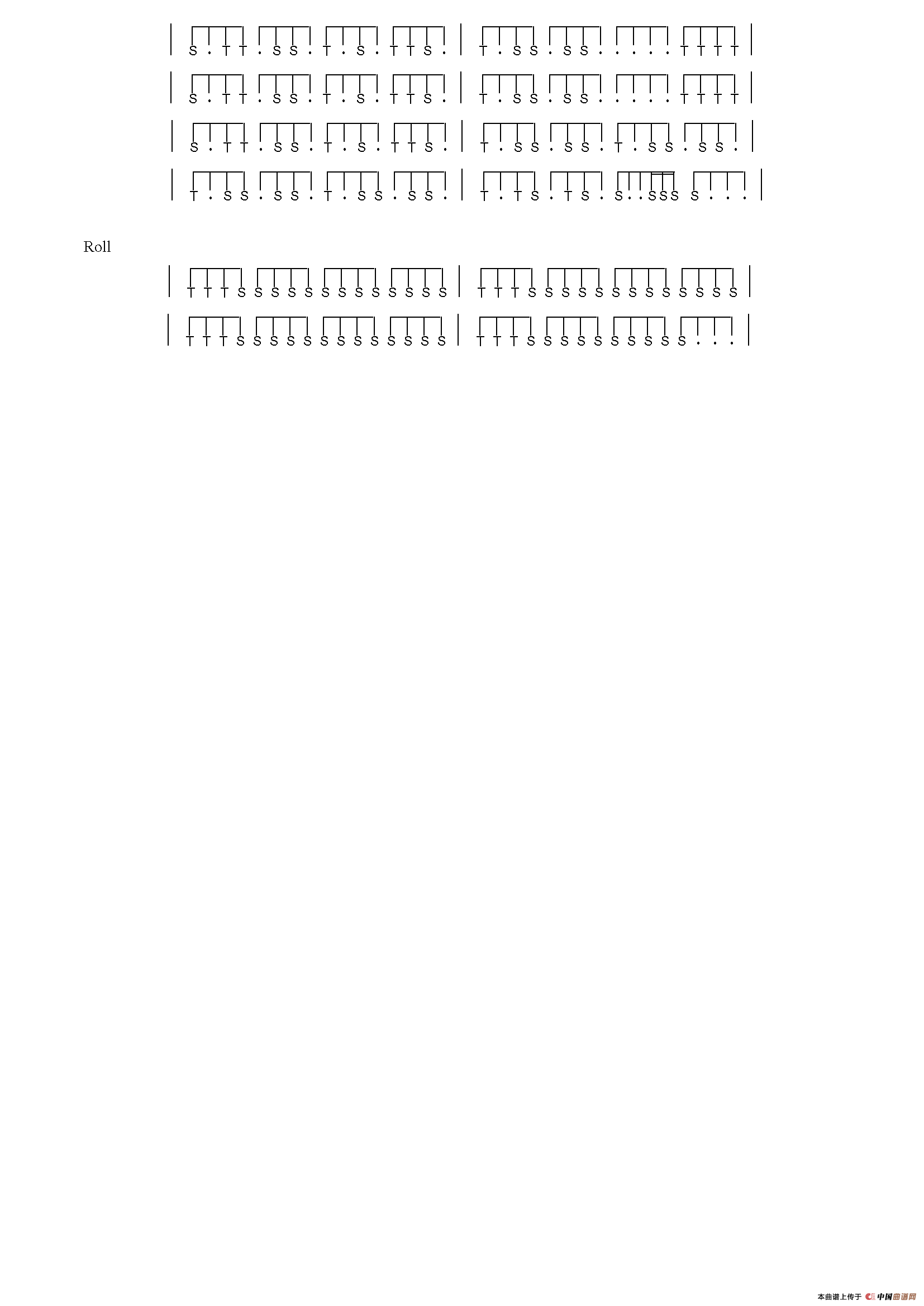 Lanlaya（非洲手鼓谱）