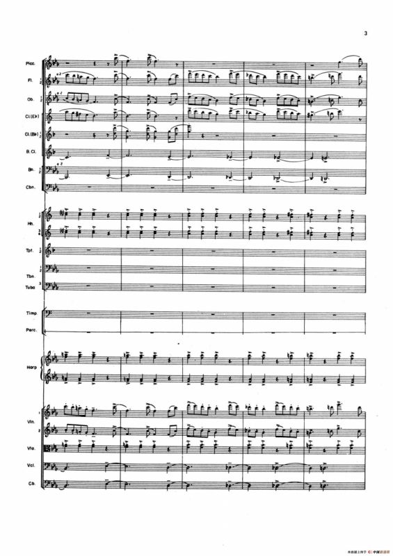 OVERTURE TO CANDIDE（《坎迪德》序曲）（交响乐总谱）