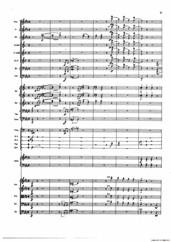 OVERTURE TO CANDIDE（《坎迪德》序曲）（交响乐总谱）