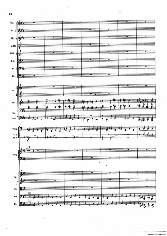 OVERTURE TO CANDIDE（《坎迪德》序曲）（交响乐总谱）