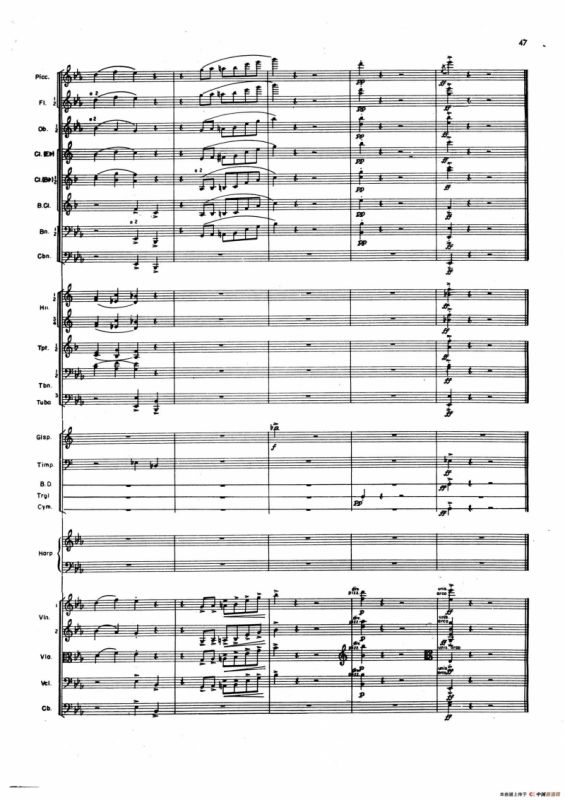 OVERTURE TO CANDIDE（《坎迪德》序曲）（交响乐总谱）