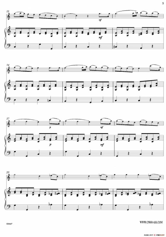 Serenade（双簧管+钢琴伴奏）