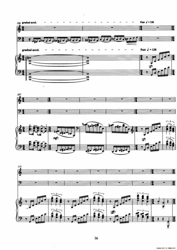 Trio（巴松、双簧管与钢琴三重奏总谱）