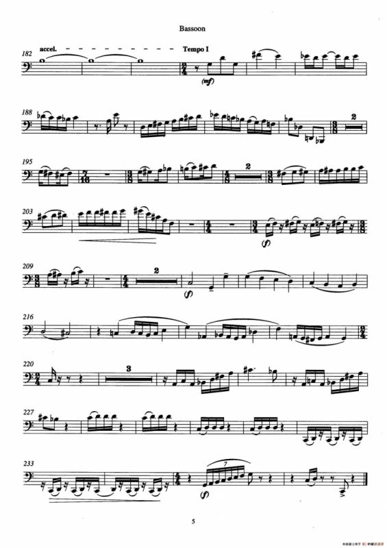 Trio（三重奏巴松分谱）