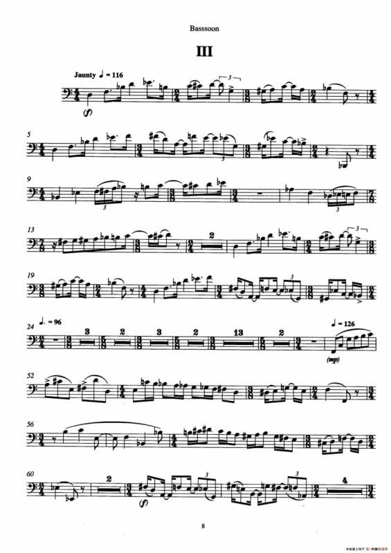 Trio（三重奏巴松分谱）