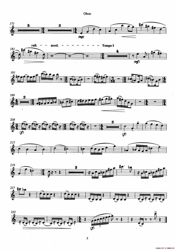 Trio（三重奏双簧管分谱）