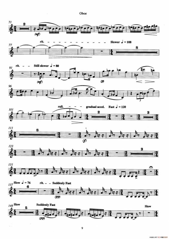 Trio（三重奏双簧管分谱）