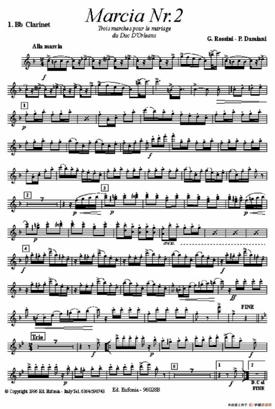 Marcia Nr 2（单簧管）