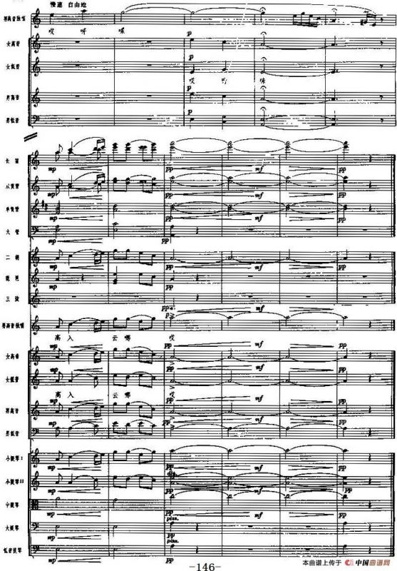 交响乐《长征组歌》八、祝捷（总谱）