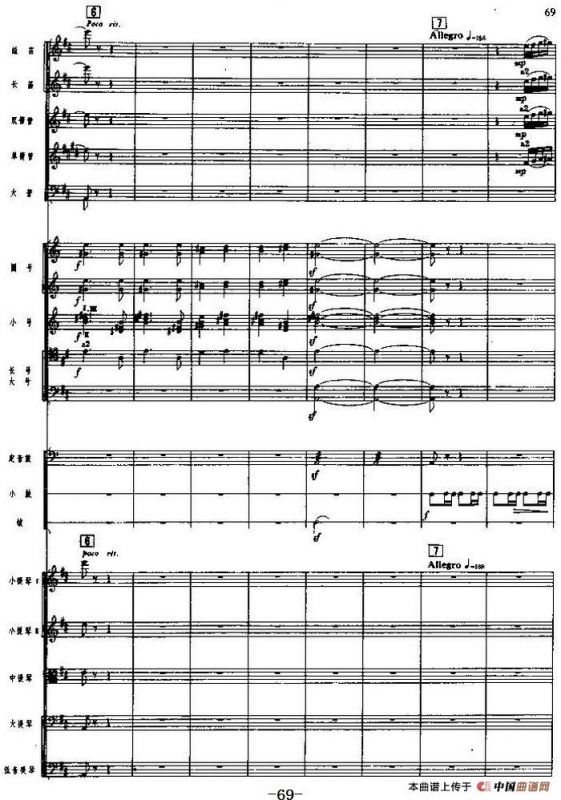 《海霞》交响组曲第五乐章：胜利（总谱）