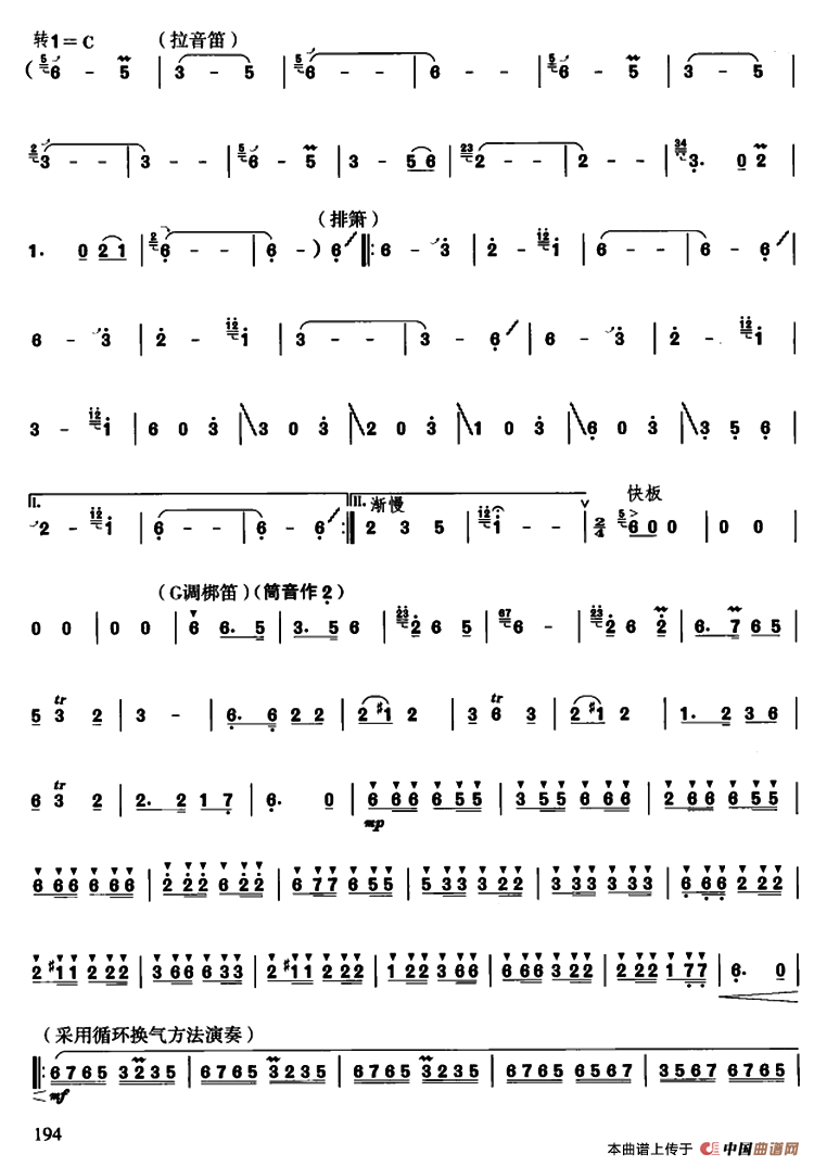 鱼水情（七种吹奏乐器联奏）