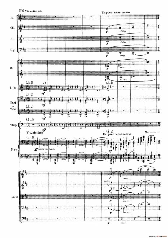 拉赫玛尼诺夫第三钢琴协奏曲总谱完整版（P121—136）