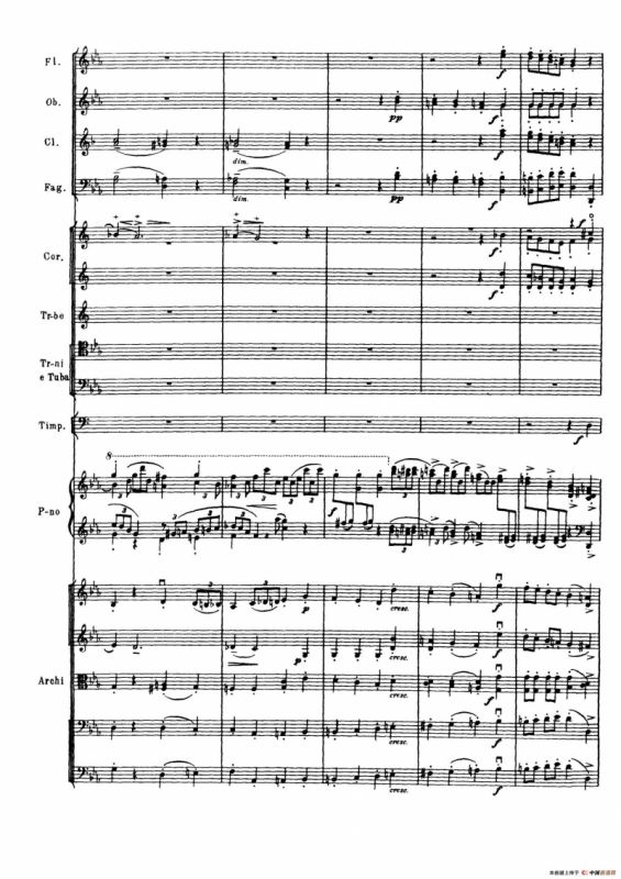 拉赫玛尼诺夫第三钢琴协奏曲总谱完整版（P101—120）