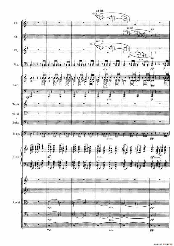 拉赫玛尼诺夫第三钢琴协奏曲总谱完整版（P101—120）