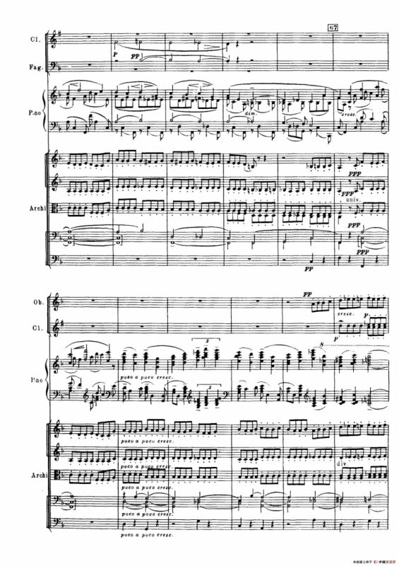 拉赫玛尼诺夫第三钢琴协奏曲总谱完整版（P101—120）