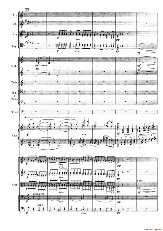 拉赫玛尼诺夫第三钢琴协奏曲总谱完整版（P101—120）