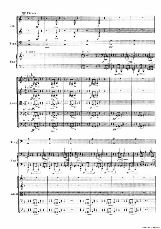 拉赫玛尼诺夫第三钢琴协奏曲总谱完整版（P101—120）