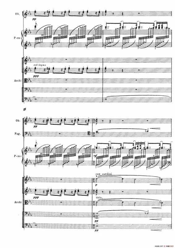 拉赫玛尼诺夫第三钢琴协奏曲总谱完整版（P81—100）